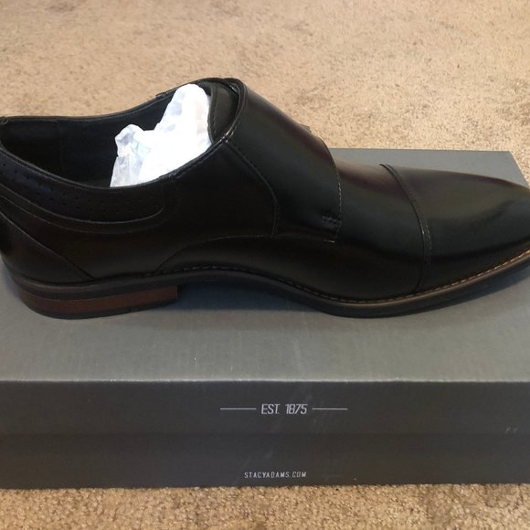 Size 9.5, Black Stacy Adams dress shoes. main image 7